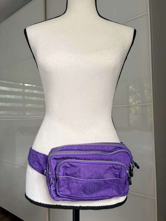 Kipling Merryl Convertible Crossbody Bag Belt Bag Waist Pack Purple - Picture 3 of 7
